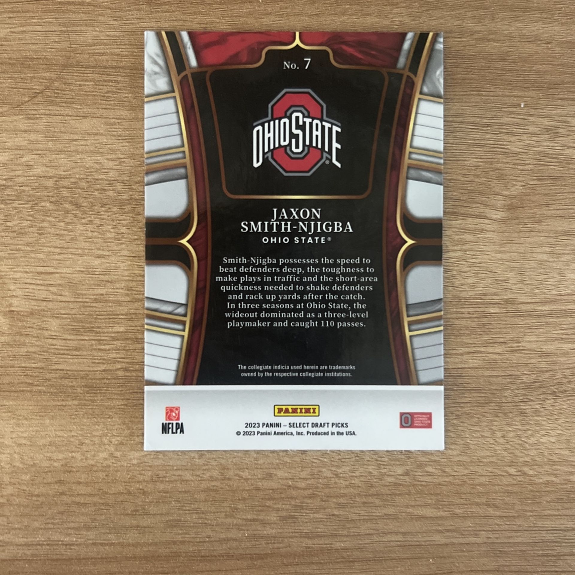 Jaxon Smith-Njigba Panini Selec Rookie Card