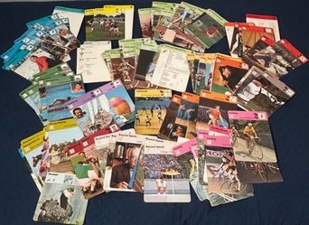 Vintage 1977 Sportscaster Trading Cards Lot – Olympics Sports Boxing Cycling Skiing
