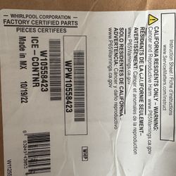 New Whirlpool Refrig Ice Maker Container
