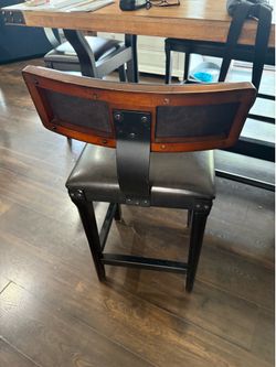 Ashley counter height chairs and bench