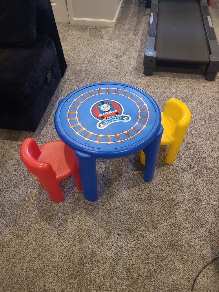 Little Tikes Thomas The Train Table And Chaird