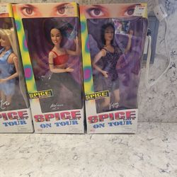 Galoob Spice Girls On Tour 1998 Dolls Set Of 5