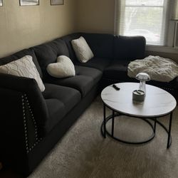 Dark Grey Sectional Couch