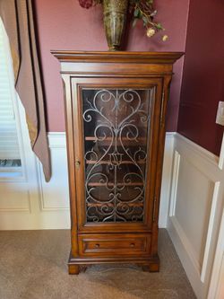 Ethan Allen Wine Cabinet