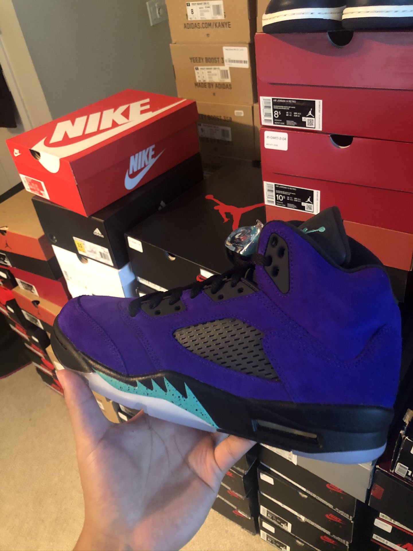 Nike air Jordan 5 grape size 8.5 9.5 10 10.5 11 12 $240