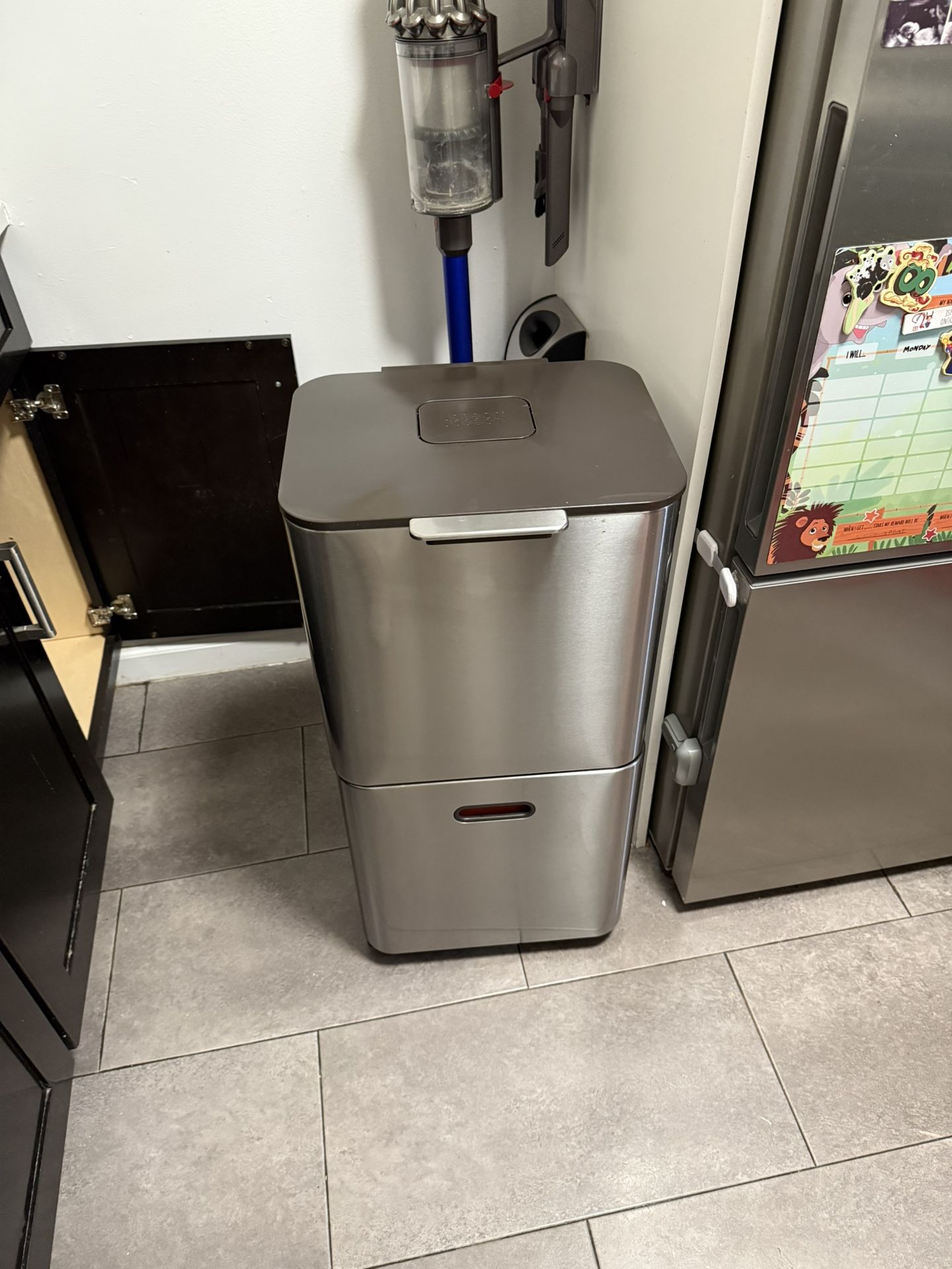 Joseph Joseph Totem Max 60 L Stainless Steel Waste & Recycling