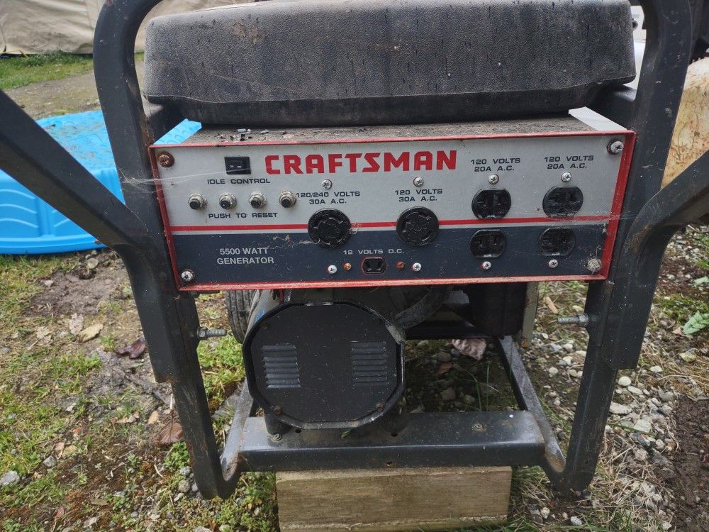 Craftsman 5500 watt generator not running 