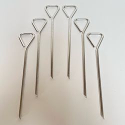 (6) 6” Aluminum Potato Baking Rods