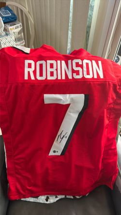 Bijan Robinson Beckett Witness Autographed Jersey