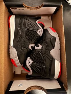Jordan 4 Retro (TD) - Bred Reimagined - Size 2c - New