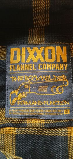 Yellow Dixxon Flannel  XL  " The Rockwild"