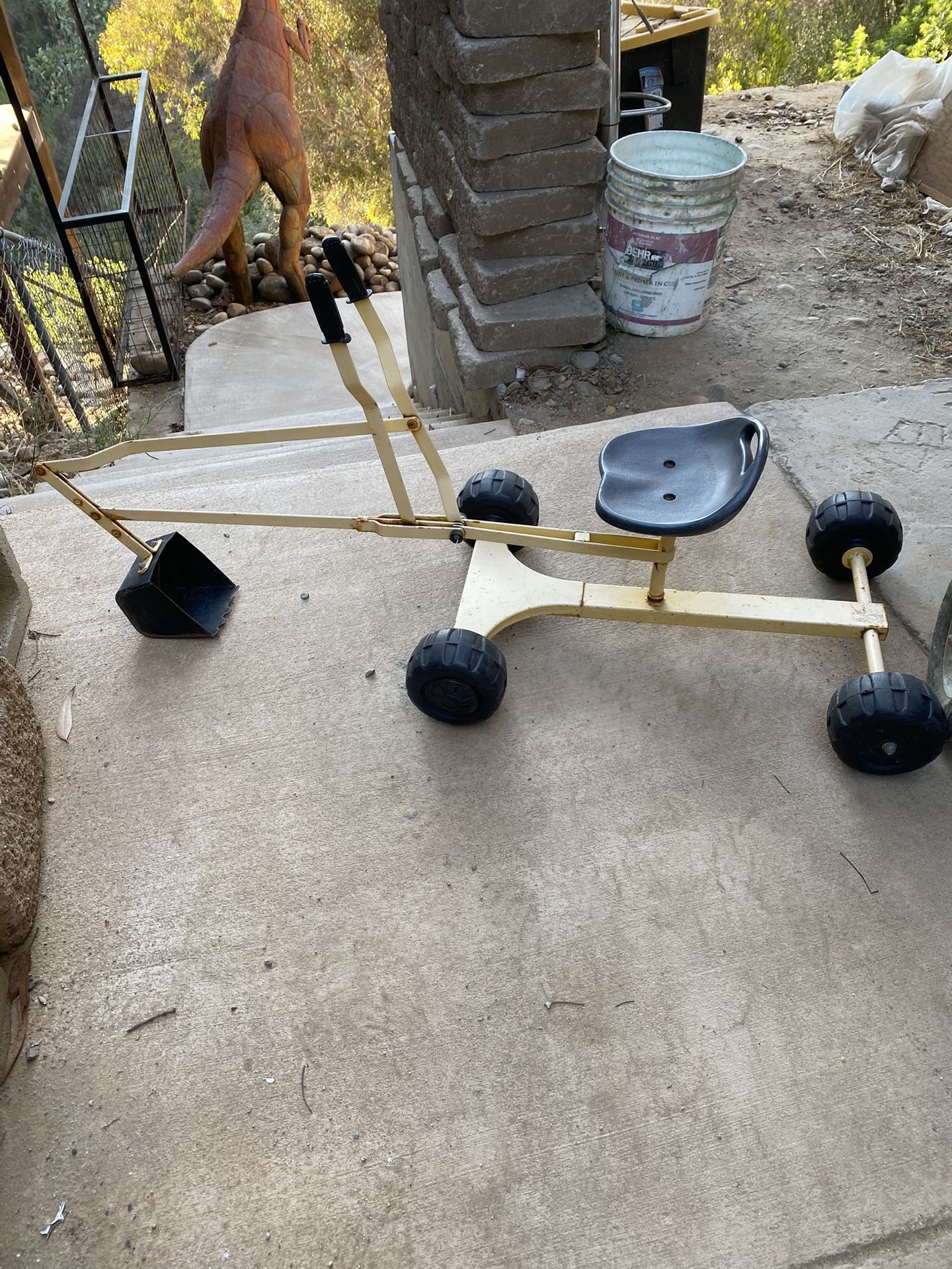Childrens Backhoe Metal Heavy Duty