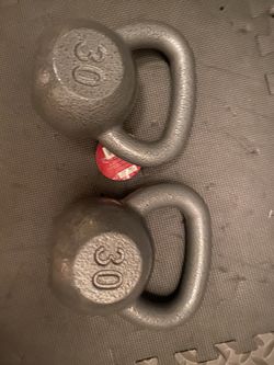 2 Kettlebells 30 Lb Weider, New
