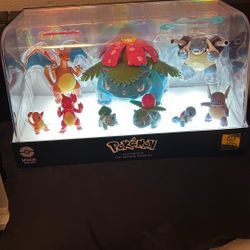 Pokémon Kanto Region first partners figure set with 💡 