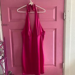 Hot Pink Dress Vestido 