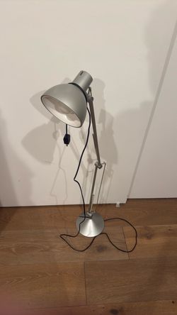 Silver Adjustable Floor Lamp