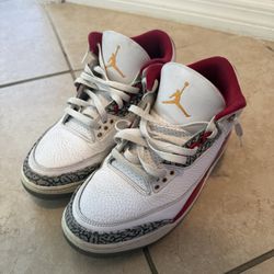 jordan 3 cardinal red size 10.5