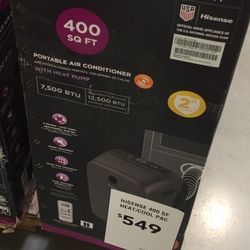 400 Sqft Hisense Portable Air Conditioner 12K BTU