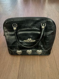 MC Marc Chantal Black Crocodile Handbag