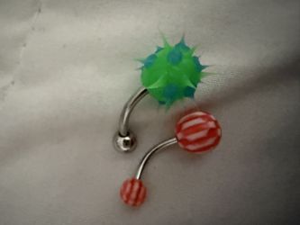 NWOT 2x 14g Curved Tongue Rings Body Jewelry