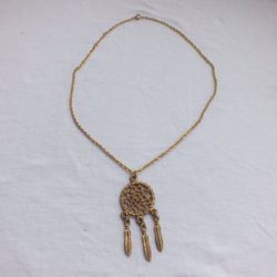 Charm Feather Necklace Star in Star Pendant, 20 Inch, Southwestern Style