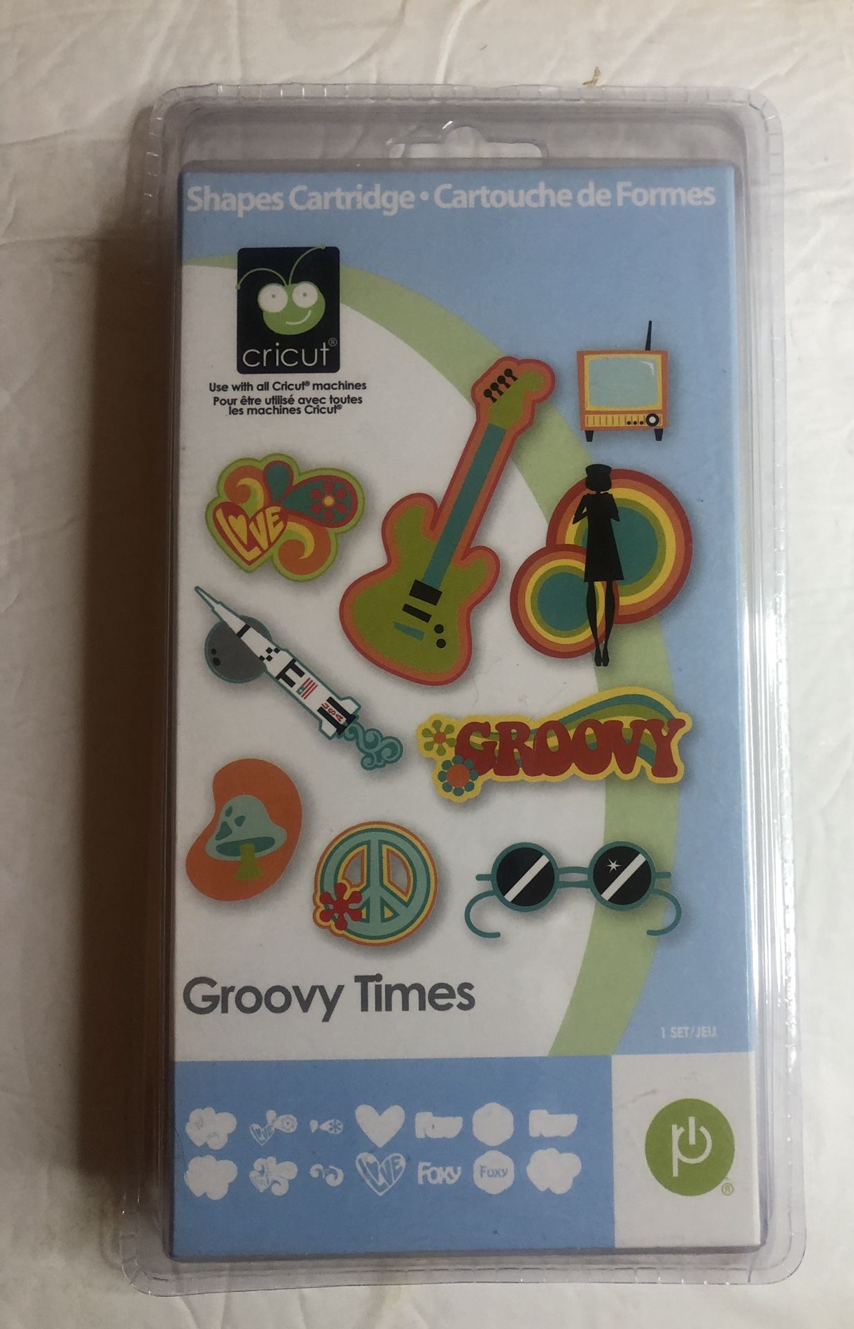 NEW - Groovy Times - Cricut Shapes Cartridge Set