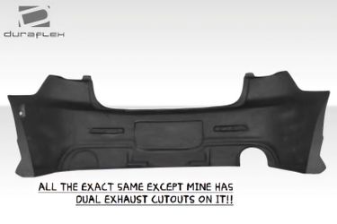 Mazda 3 4DR Duraflex I-Spec Rear Bumper Cover (2004-2009) - 1 Piece - 104480