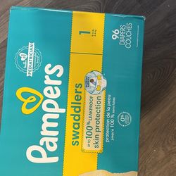 Pampers Size 1 Diapers 96 Count