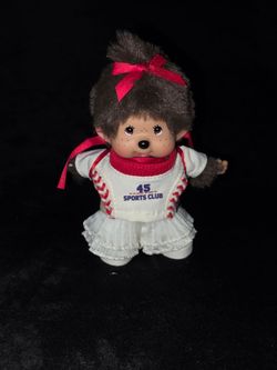 Monchhichi keychain baseball