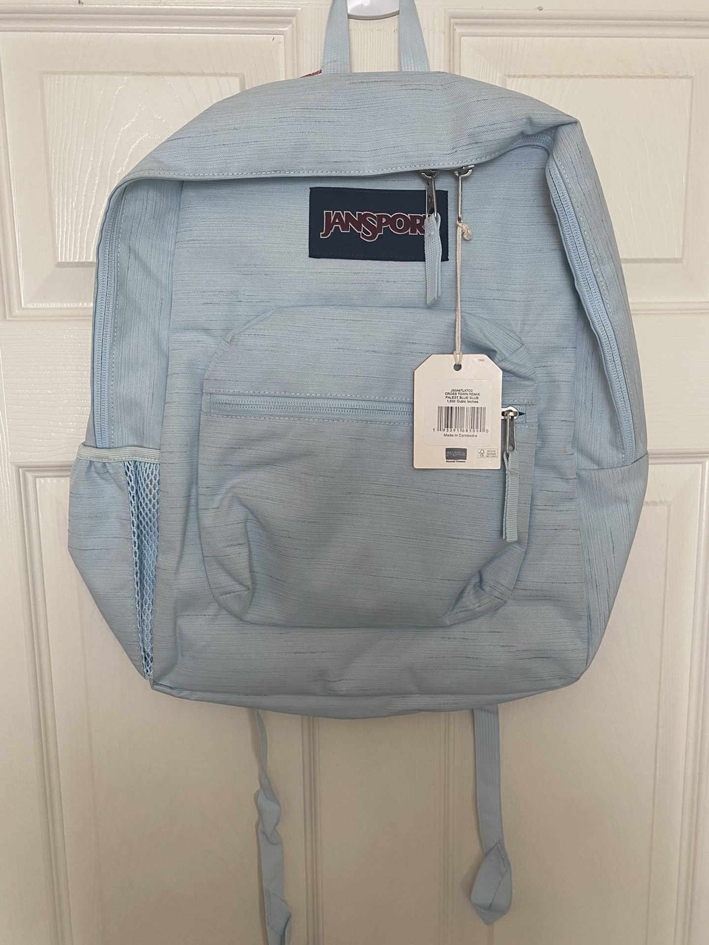 Light Blue Jansport Backpack