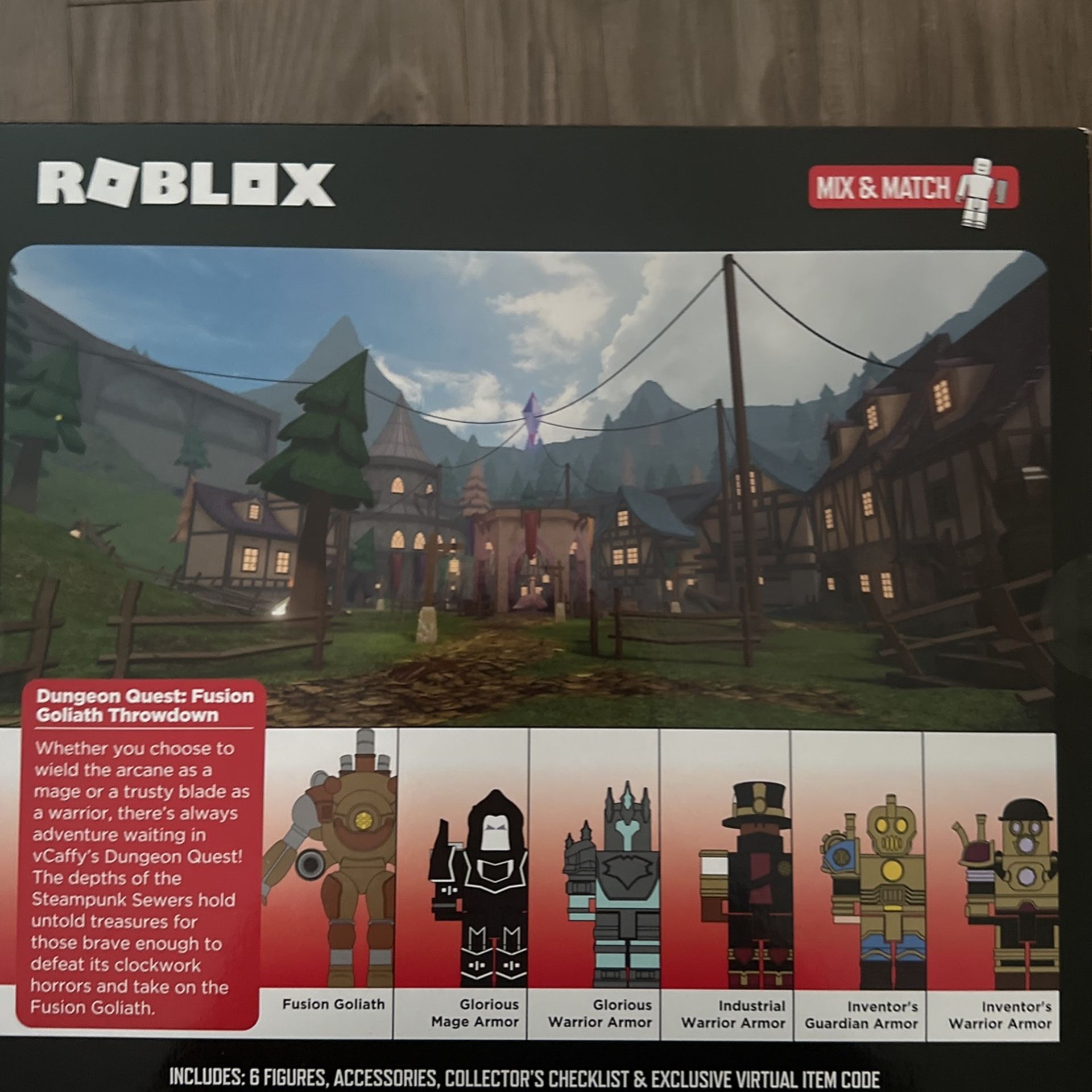 Roblox Dungeon Quest: Fusion Goliath Throwdown Action Figure Set