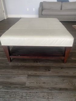 Ottoman With Shelf