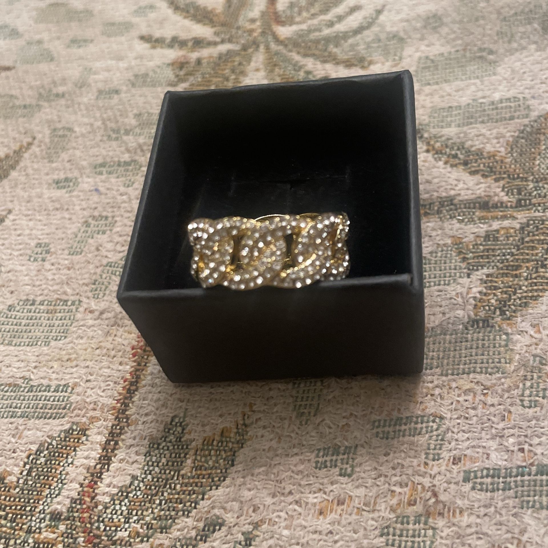 Plated Gold Chain Ring