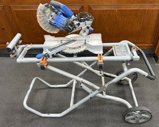 Kobalt SM1816LW 7-1/4" Sliding Miter Saw w/ Ridgid Mobile Stand (A1G011962)