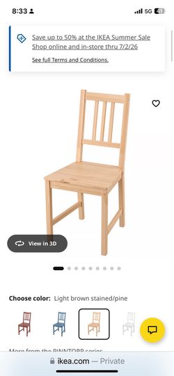 IKEA chair black brown color