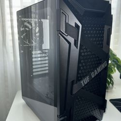 ASUS TUF Gaming GT301 ATX Mid-Tower Compact Case with Tempered Glass Side Panel, Black