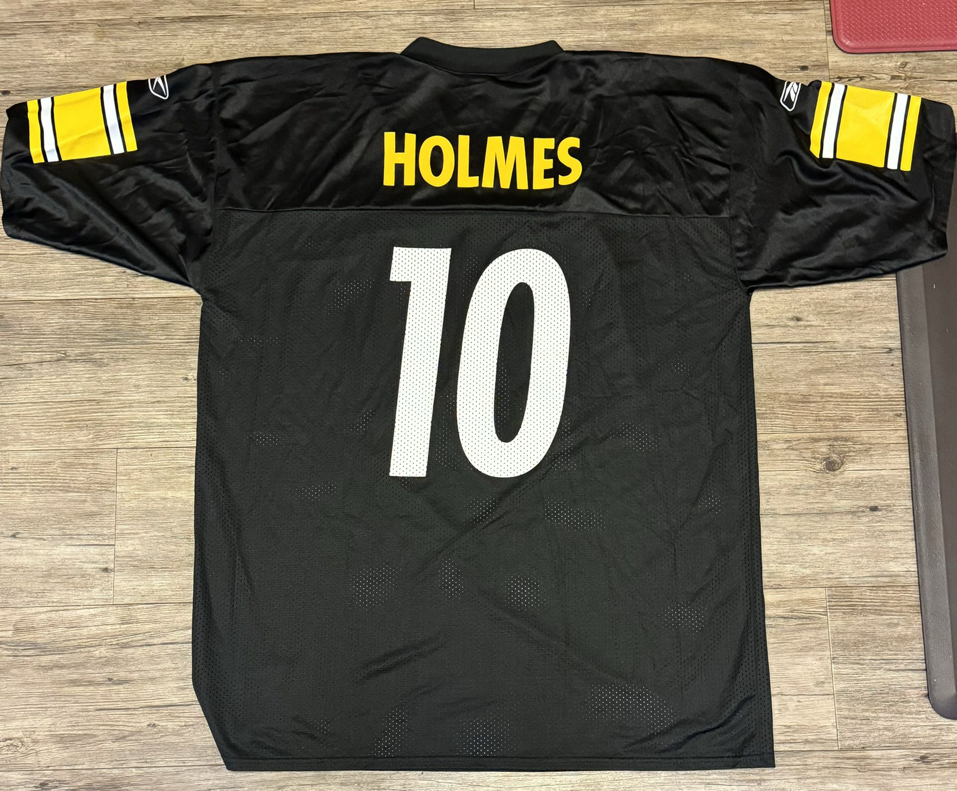 Pittsburgh Steelers Reebok #10 Santonio Holmes Reebok Jersey. Steelers. First Round Pick 2006. XLIII Super Bowl MVP. Men’s XL $30.00