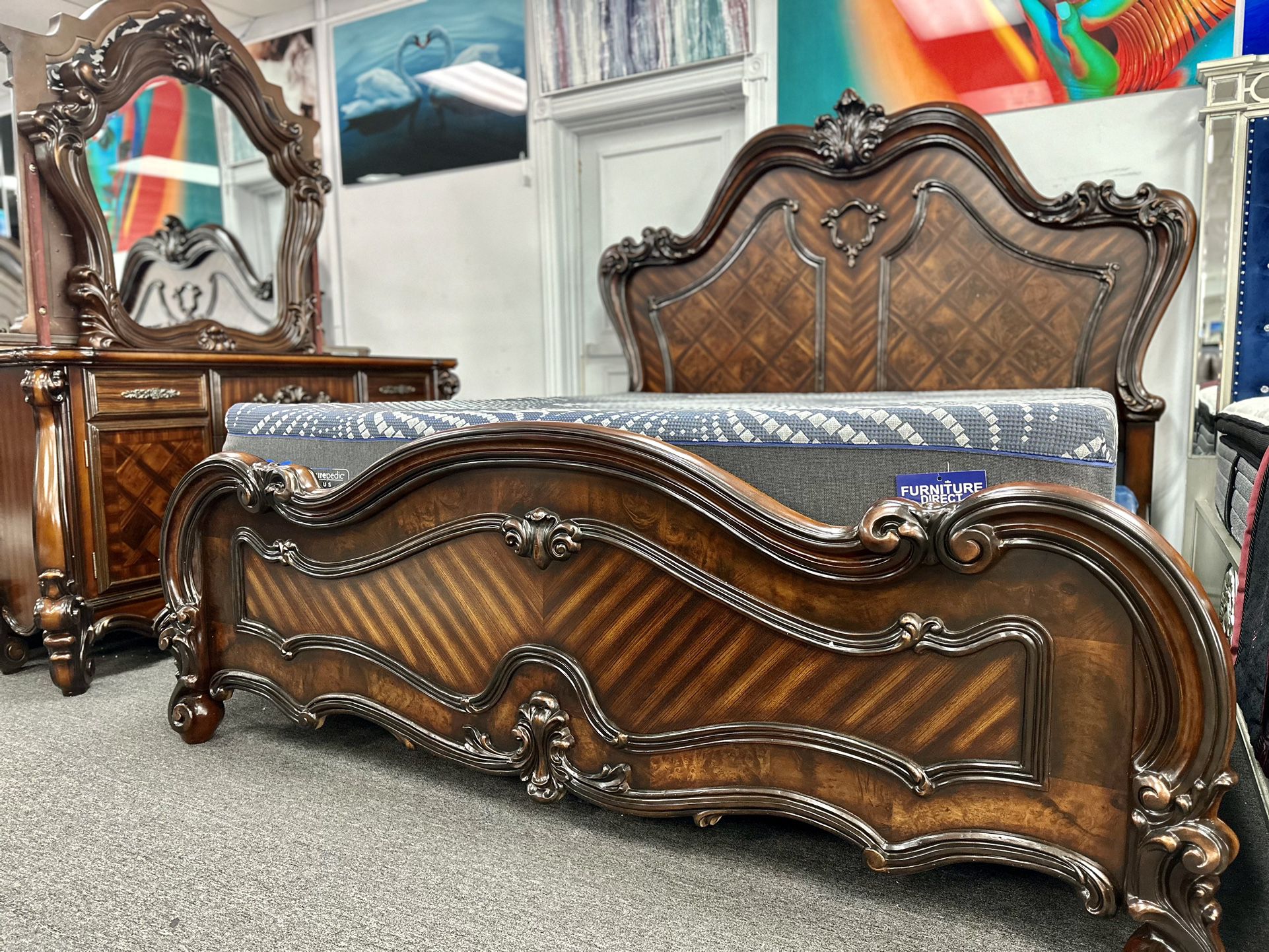 Beautiful Traditional 100% Solid Wood 5 PC Bedroom Furniture Sets NOW 50% OFF (In Stock Now & Ready For Delivery)! 
