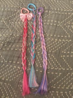 3 colorful kids braids perfect for Halloween