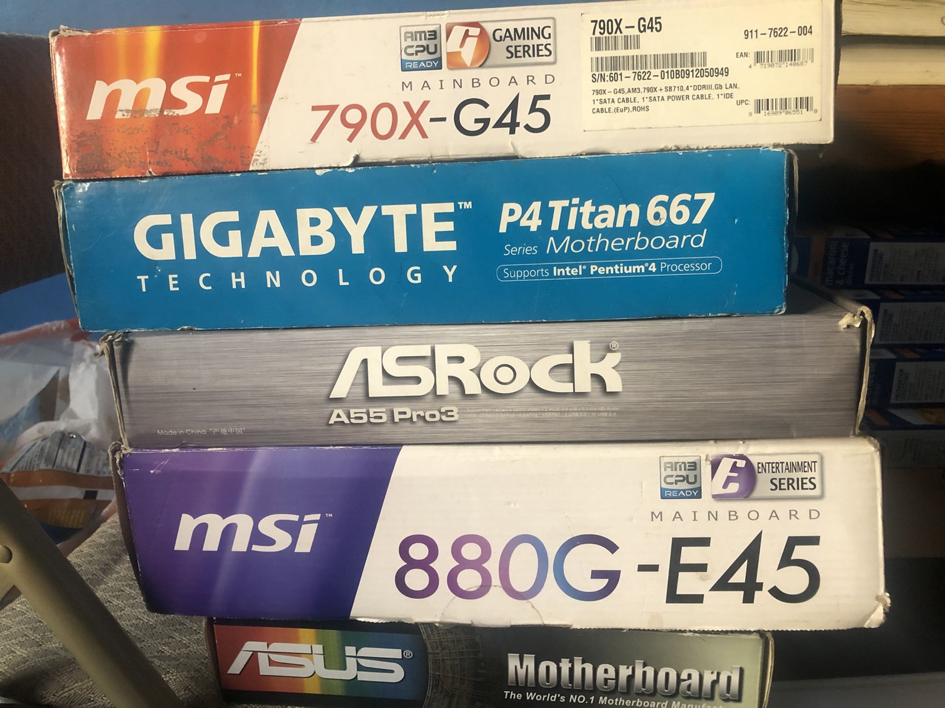 10 New In Box Motherboards