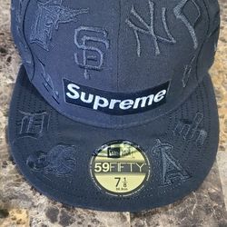 Supreme MLB Logos Baseball Cap 