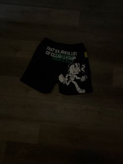 Size-Small that’s a awful lot of cough syrup and chefin heavily collab shorts
