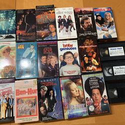 Collection of VHS Movies vintage vhs set of 19 pick up in Coral Springs 33071