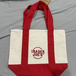 Trader Joe’s Mini Tote Bag Red