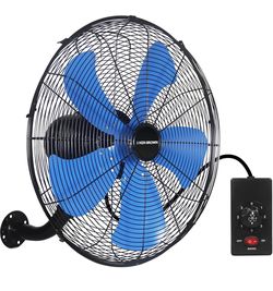 New - 3 Speed Wall Fan (Blue)