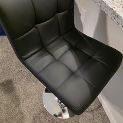 Two Black Bar Stool