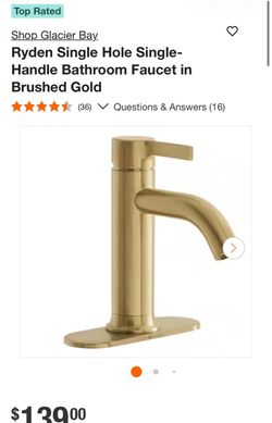 Glacier Bay Ryden Single Handle Bathroom Faucet