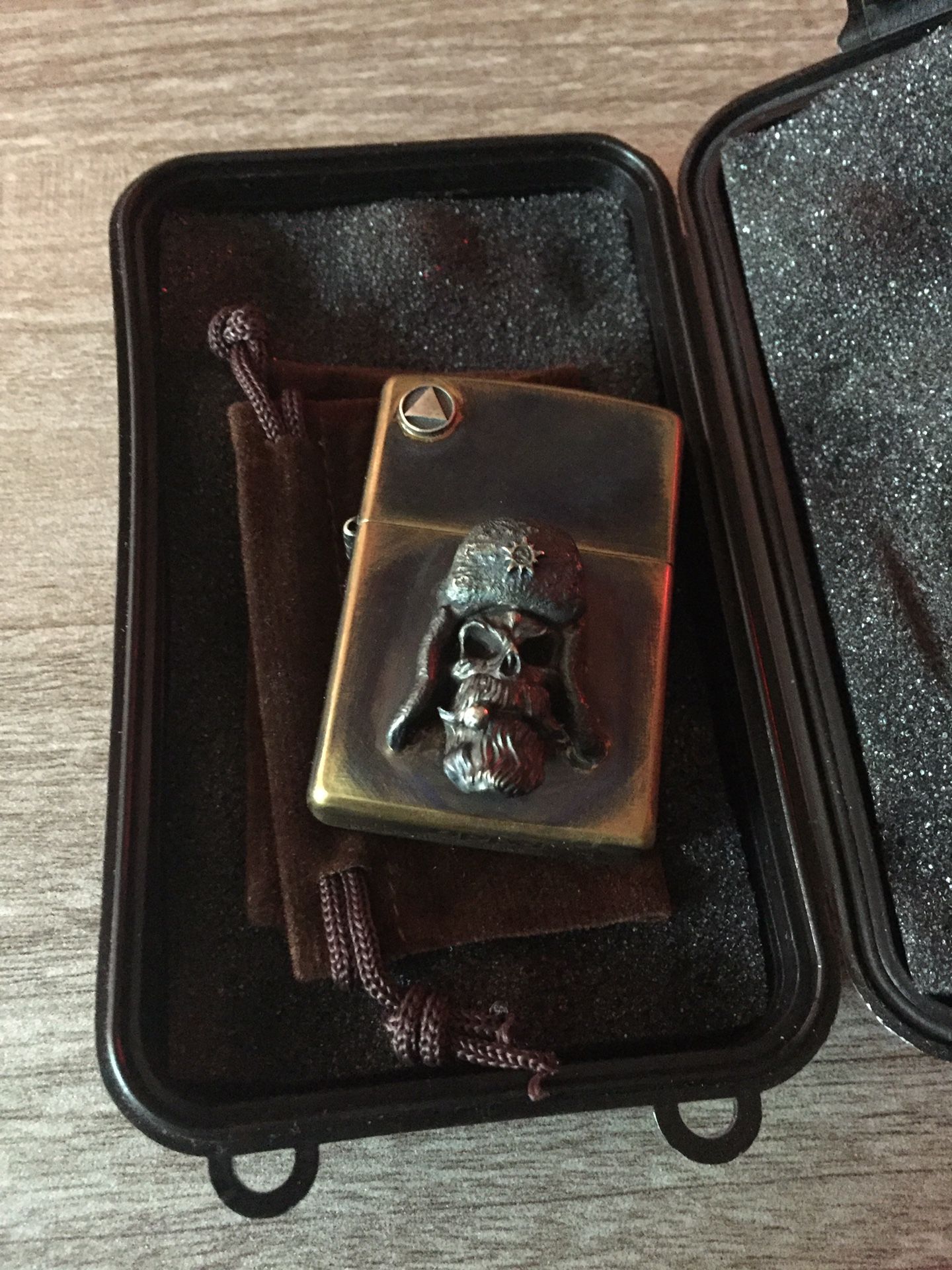 Custom made zippo lighter (WW2 Russian skull)