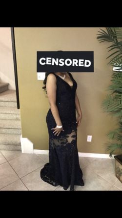 Navy Blue Prom Dress