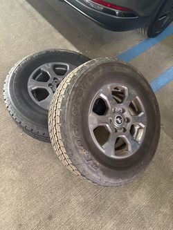 Wheels and Tires Off a Ford Bronco Big Bend
